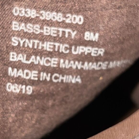 Bass Brown Leather Booties Size 8 M - Picture 6 of 6